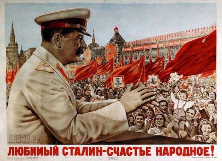 Milovaný Stalin - štěstí národa!