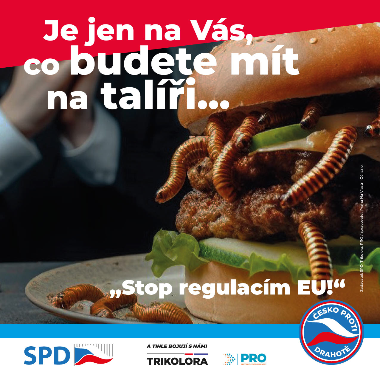 Hamburgr s červy