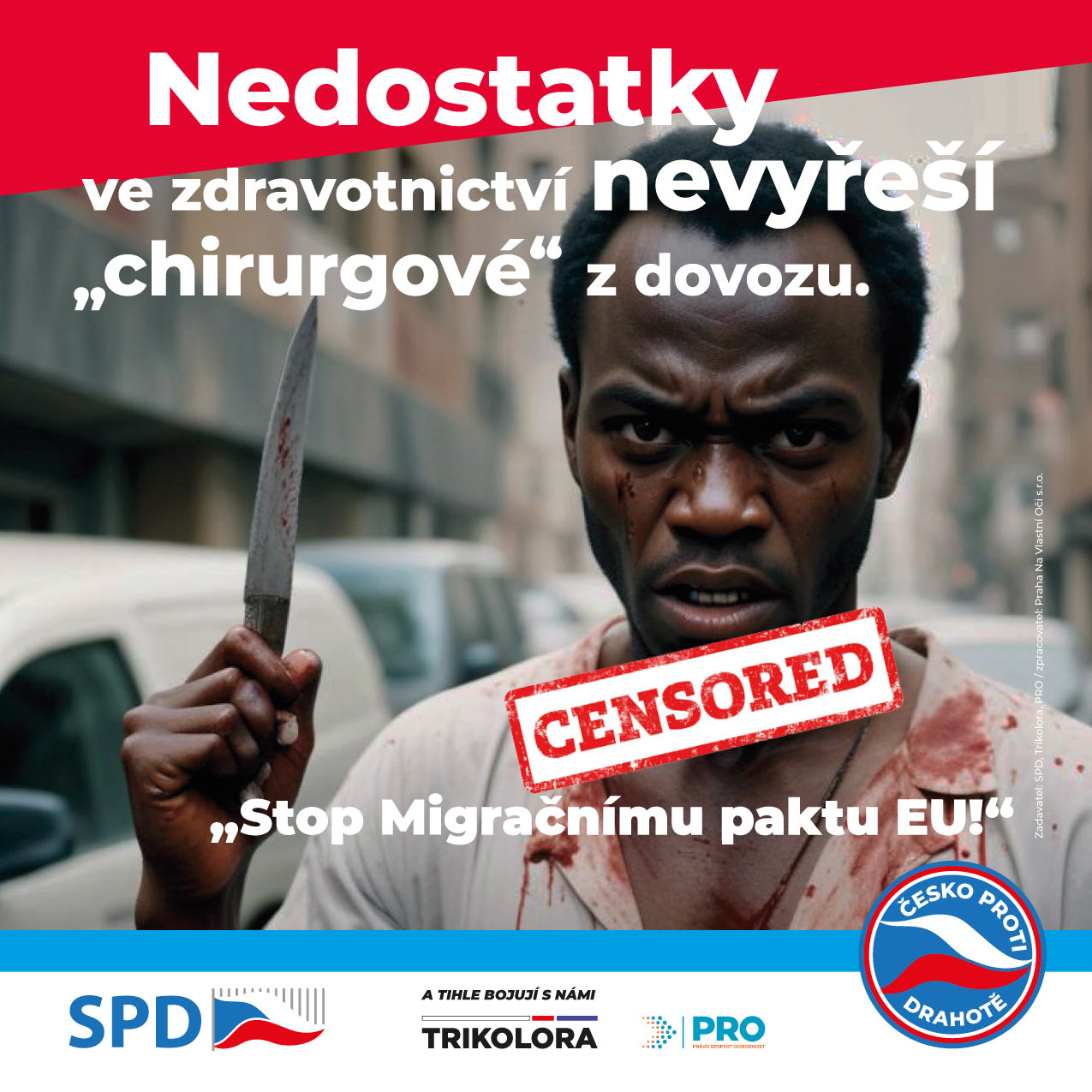 Migrant s nožem
